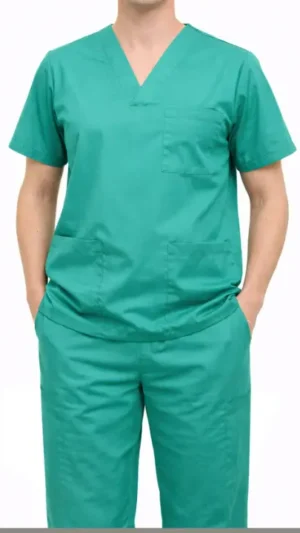 Ambo Médico Sanitario Unisex - Chaquetilla y Pantalón Ambo médico sanitario unisex de chaquetilla y pantalón para personal de salud de sastrería juan