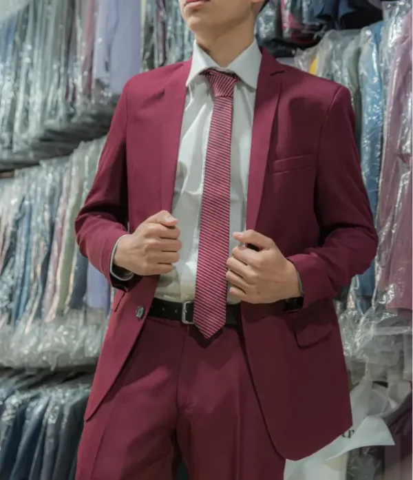 Ambo sastrero clasico de saco y pantalon de vestir en tela tropical mecanica de sastrereria juan bordo